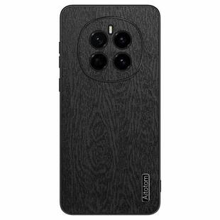 For Honor Magic 7 Tree Bark Leather Shockproof Phone Case(Black)