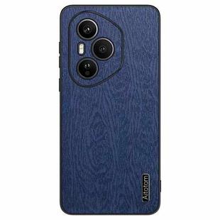 For Honor 400 Pro Global 160.8mm Tree Bark Leather Shockproof Phone Case(Blue)