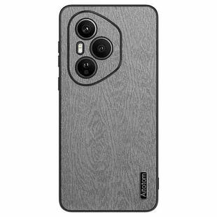 For Honor 400 Pro Global 160.8mm Tree Bark Leather Shockproof Phone Case(White)