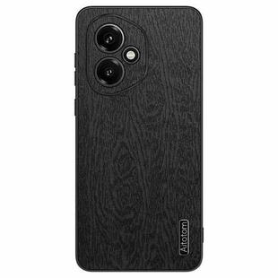 For Honor 400 Global 156.5mm Tree Bark Leather Shockproof Phone Case(Black)