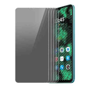 For OPPO A1x 5pcs ENKAY Hat-Prince 28 Degree Anti-peeping Privacy Tempered Glass Film