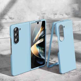 For Samsung Galaxy Z Fold6 5G Skin feeling Folding Shockproof Phone Case(Blue)