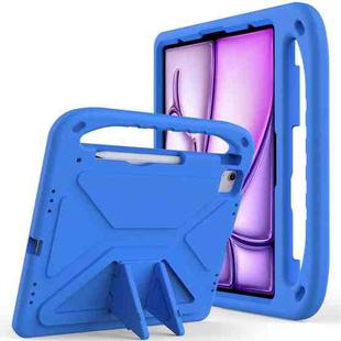 For iPad Pro 13 2024 Handle EVA Shockproof Tablet Case with Holder(Blue)