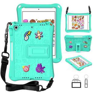 For iPad 10.2 2019 / 2020 / 2021 Hi Baby EVA Full Body Tablet Case with Strap(Mint Green)