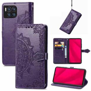 For T-Mobile REVVL 7 Pro 5G Mandala Flower Embossed Leather Phone Case(Purple)