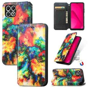 For T-Mobile T Phone 2 Pro 5G CaseNeo Colorful Magnetic Leather Phone Case(Colorful Cloud)