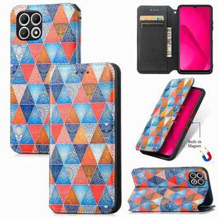 For T-Mobile T Phone 2 Pro 5G CaseNeo Colorful Magnetic Leather Phone Case(Rhombus Mandala)