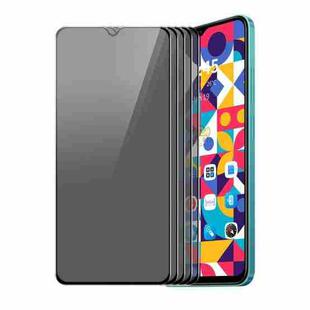 For Realme Note 50 4G 5pcs ENKAY Hat-Prince 28 Degree Anti-peeping Privacy Silk Print Tempered Glass Film