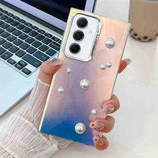 For Samsung Galaxy A55 5G Electroplating Pearl Laser Texture TPU Phone Case(Running Water)