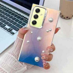 For Samsung Galaxy A34 5G Electroplating Pearl Laser Texture TPU Phone Case(Running Water)