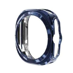 For Samsung Galaxy Watch Ultra 47mm / Ultra 2025 Full Coverage TPU Electroplated Watch Protective Case(Blue)