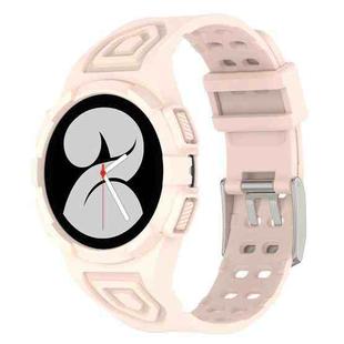 For Samsung Galaxy Watch FE 40mm Armored TPU Integrated Watch Band(Pink)