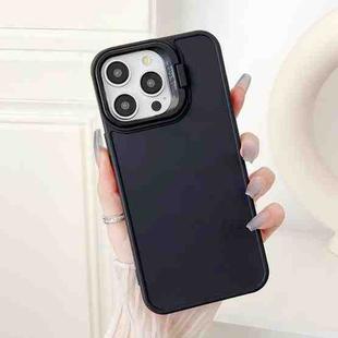 For iPhone 12 Pro Lens Frame Holder Shockproof Phone Case(Black)