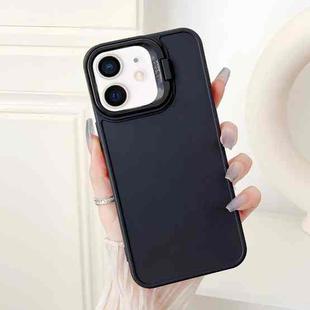 For iPhone 11 Lens Frame Holder Shockproof Phone Case(Black)