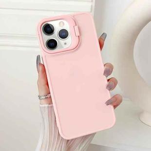 For iPhone 11 Pro Lens Frame Holder Shockproof Phone Case(Pink)