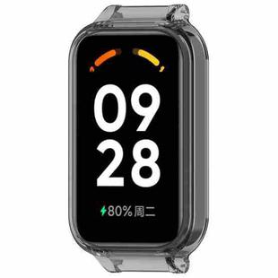 For Xiaomi Smart Band 8 Active Half Pack PC Watch Protective Case(Transparent Black)