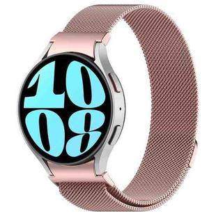 For Samsung Galaxy Watch  7 40 / 44mm Milan Magnetic Quick Release Stainless Steel Watch Band(Pink)