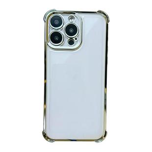 For iPhone 12 Pro Max Electrpolated Space Four-corner Shockproof TPU Phone Case(Silver)