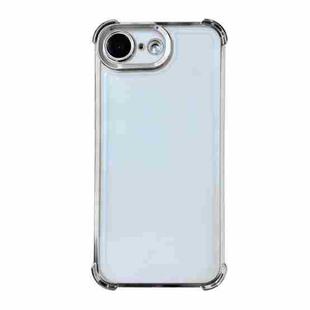 For iPhone 16e Electrpolated Space Four-corner Shockproof TPU Phone Case(Silver)