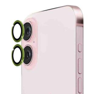 For iPhone 16 / 16 Plus ENKAY 9H Rear Lens Aluminium Alloy Tempered Glass Film(Alpine Green)