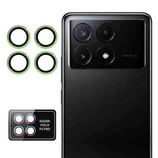 For Xiaomi Poco F6 Pro ENKAY 9H Rear Lens Aluminium Alloy Tempered Glass Film(Green)