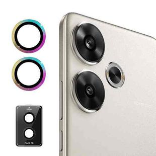 For Xiaomi Poco F6 ENKAY 9H Rear Lens Aluminium Alloy Tempered Glass Film(Colorful)