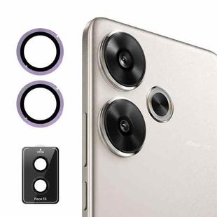For Xiaomi Poco F6 ENKAY 9H Rear Lens Aluminium Alloy Tempered Glass Film(Purple)