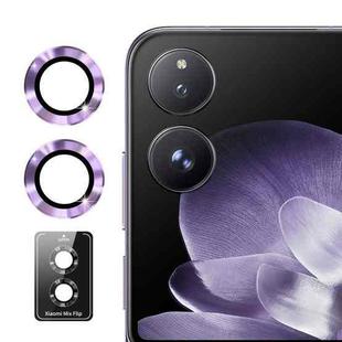 For Xiaomi Mix Flip ENKAY 9H Rear Lens Aluminium Alloy Tempered Glass Film(Purple)