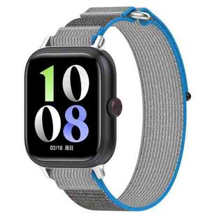 For vivo Watch GT Loop Nylon Hook and Loop Fastener Watch Band(Blue Gray)