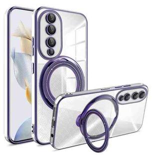 For Honor 90 Rotation MagSafe Holder TPU Phone Case(Night Purple)