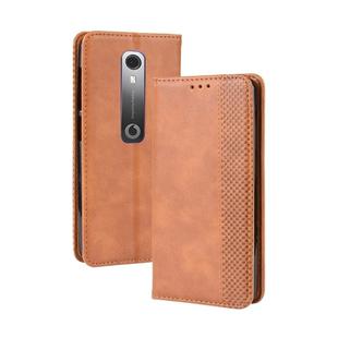 Magnetic Buckle Retro Crazy Horse Texture Horizontal Flip Leather Case for Vodafone Smart N10 (VFD630) , with Holder & Card Slots & Photo Frame(Brown)