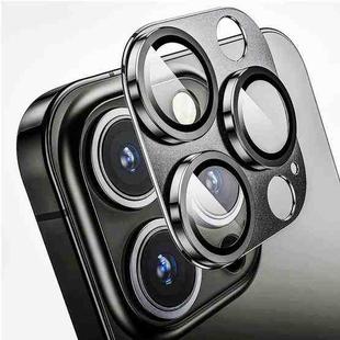 For iPhone 16 Pro / 16 Pro Max ENKAY Anti-reflection Camera Lens Aluminium Alloy Tempered Glass Film(Grey)
