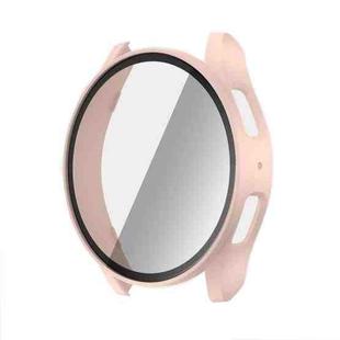 For Samsun Galaxy Watch 7 40mm PC + Tempered Film Integrated Watch Protective Case(Pink)