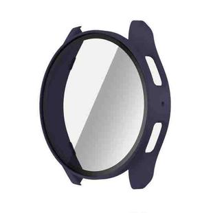 For Samsun Galaxy Watch 7 40mm PC + Tempered Film Integrated Watch Protective Case(Midnight blue)