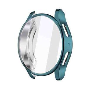 For Samsun Galaxy Watch 7 40mm Full Coverage TPU Electroplated Watch Protective Case(Cyan)