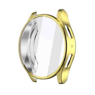 For Samsun Galaxy Watch 7 40mm Full Coverage TPU Electroplated Watch Protective Case(Gold)