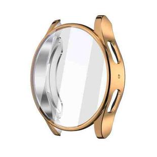 For Samsun Galaxy Watch 7 40mm Full Coverage TPU Electroplated Watch Protective Case(Rose Gold)