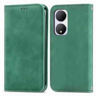 For vivo Y100 5G IND Retro Skin Feel Magnetic Flip Leather Phone Case(Green)