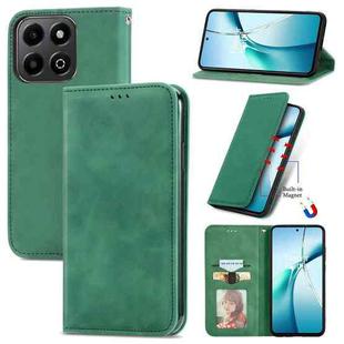 For Honor 200 Smart Retro Skin Feel Magnetic Flip Leather Phone Case(Green)