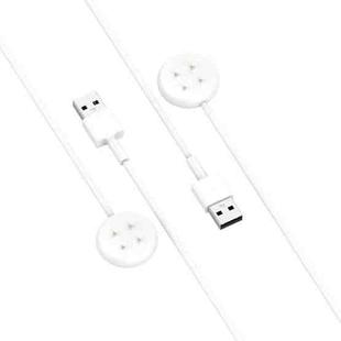 For Fitbit Ace LTE USB-A Interface Smart Watch Magnetic Charging Cable(White)