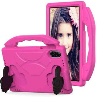 For Honor Pad X9 Children EVA Shockproof Tablet Case with Thumb Bracket(RoseRed)