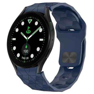 For Samsung Galaxy watch 5 Golf Edition Football Texture Reverse Buckle Silicone Watch Band(Midnight Blue)