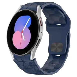 For Samsung Galaxy Watch 5  40mm Football Texture Reverse Buckle Silicone Watch Band(Midnight Blue)