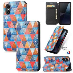 For Sony Xperia 10 VI CaseNeo Colorful Magnetic Leather Phone Case(Rhombus Mandala)