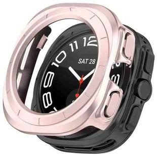 For Samsung Galaxy Watch 7 Ultra 47mm Half Coverage Hollowed PC Watch Protective Case(Pink)