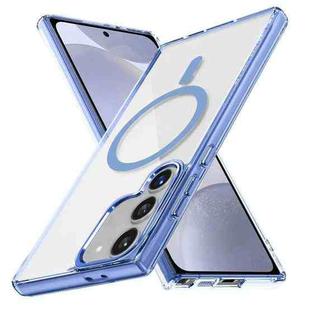 For Samsung Galaxy S24+ 5G Ice Color Magnetic Series TPU Hybrid Acrylic Magsafe Phone Case(Yuanfeng Blue)