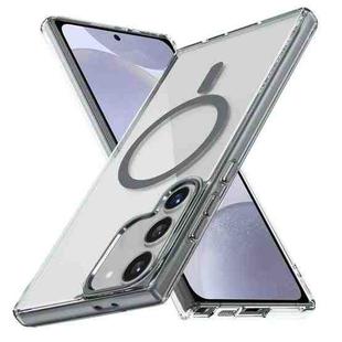 For Samsung Galaxy S24 5G Ice Color Magnetic Series TPU Hybrid Acrylic Magsafe Phone Case(Gray)