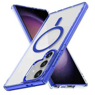 For Samsung Galaxy S23 FE 5G Ice Color Magnetic Series TPU Hybrid Acrylic Magsafe Phone Case(Gemstone Blue)