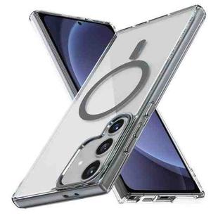 For Samsung Galaxy S25 5G Ice Color Magnetic Series TPU Hybrid Acrylic Magsafe Phone Case(Gray)