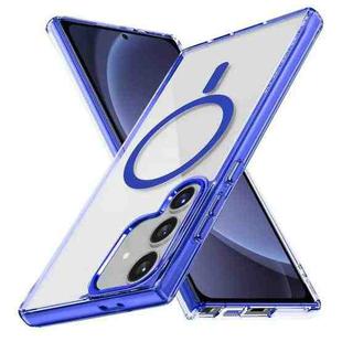 For Samsung Galaxy S25+ 5G Ice Color Magnetic Series TPU Hybrid Acrylic Magsafe Phone Case(Gemstone Blue)